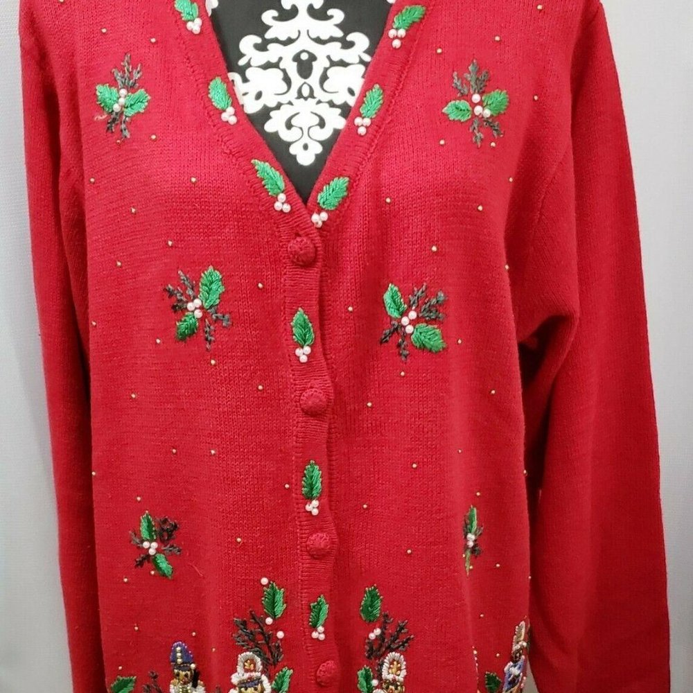 Ugly Christmas Sweater Size Large B.P. Design Toy